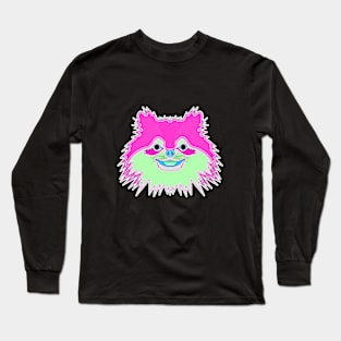 cute long haired face puppy Long Sleeve T-Shirt